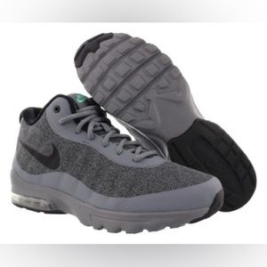 Nike Men’s Air Max Invigor Mid Cool Grey/Black with Green Glow